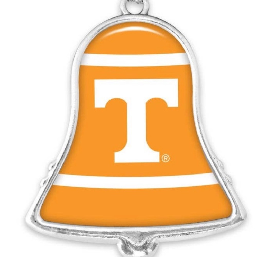 Tennessee Volunteers NCAA Bell Ornament with Stripes